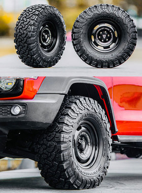 KM 雷神TANK300坦克300 120*45 R2.2 KO2仿真轮胎含内衬1/8  1/10