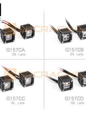 GRC 1/10仿真攀爬车射灯 保险杠 越野方形射灯 SCX10三代 G157C
