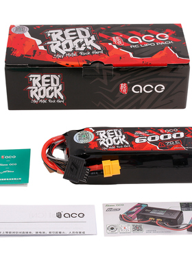 格氏ACE REDROCK 6000mah 4S 14.8V 70C遥控模型车用锂电池