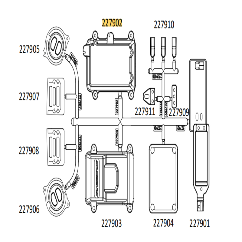 CROSSRC EMOX 大犀牛 灯杯设备盒 (BAG Q)  CS-97401119