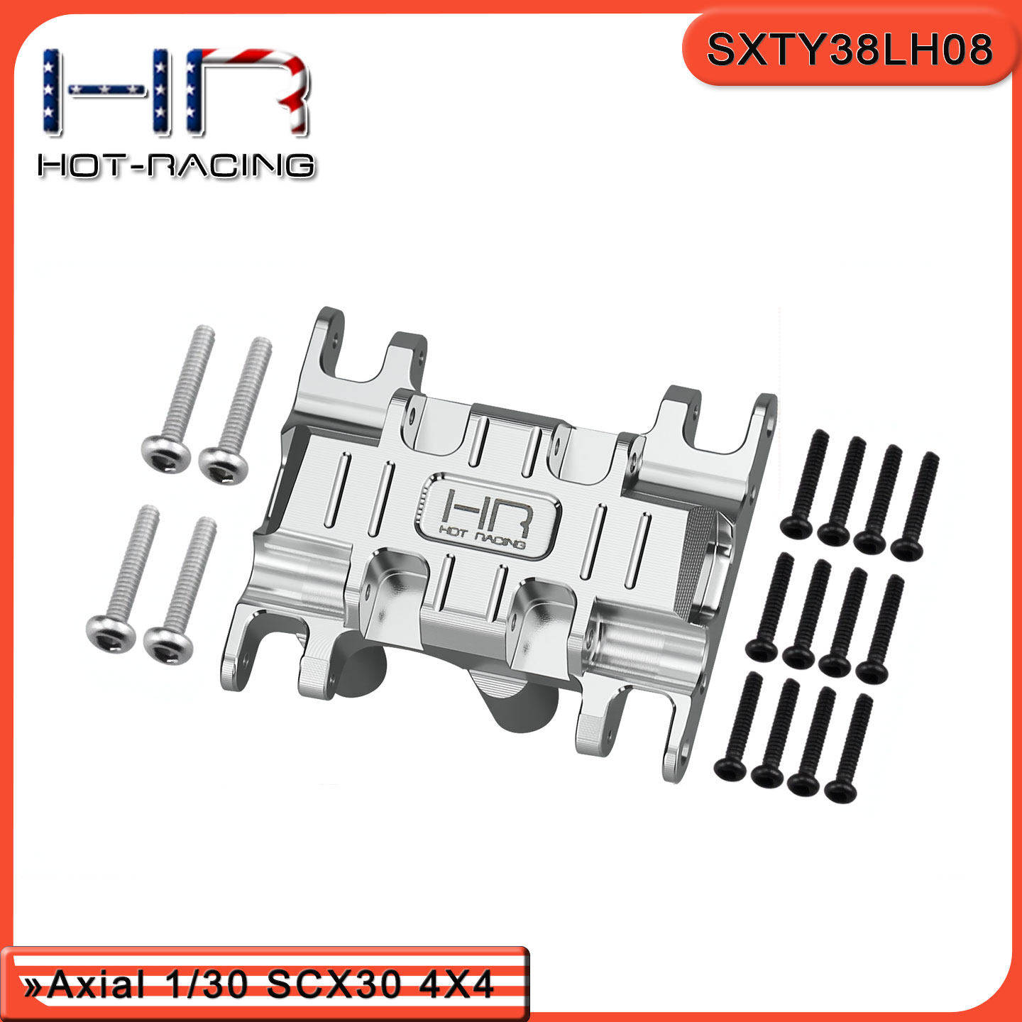 HR SCX30 仿真福特烈马 JEEP 雪佛兰K10 铝合金中波箱底座