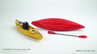 CROSSRC 1/10攀爬车场景摆件仿真独木舟 皮划艇船 CS-97400686