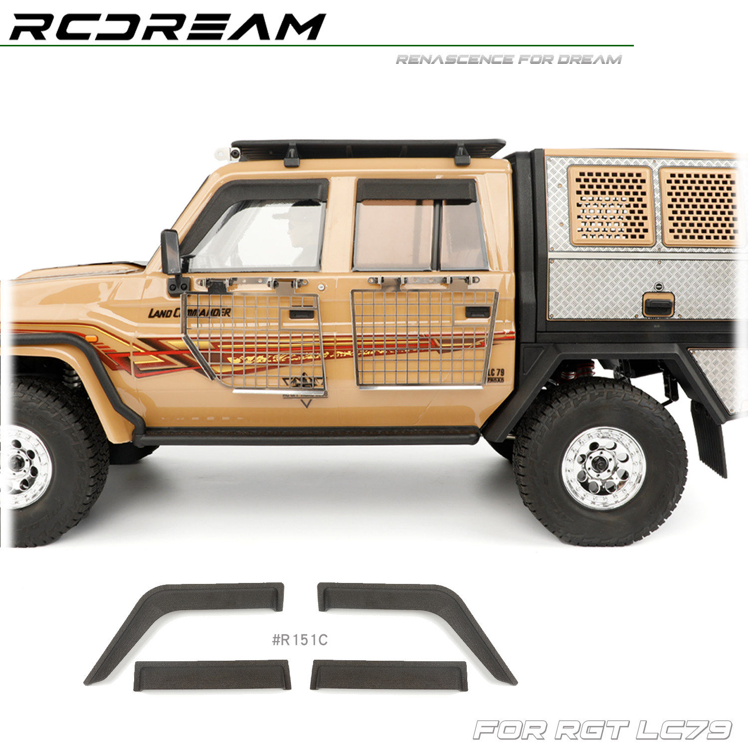 RCDream RGT LC79 车窗车窗晴雨挡雨眉挡雨板防雨条 车壳仿真配件,玩具/童车/益智/积木/模型,遥控车升级件/零配件,淘宝优惠券,粉丝福利购,淘宝优惠卷