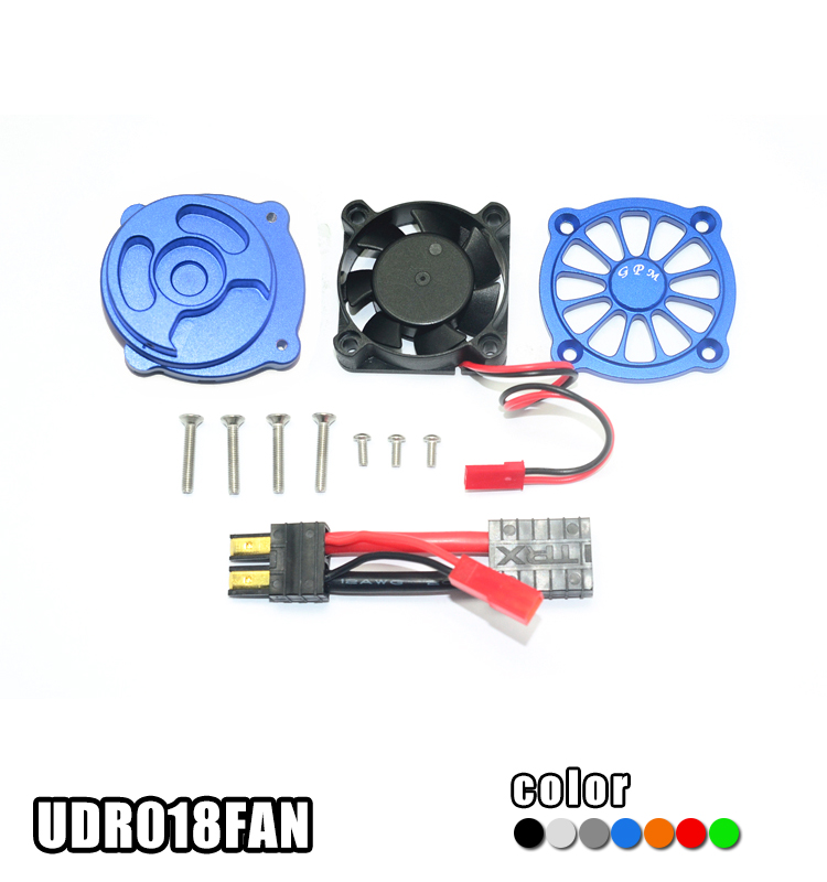 GPM TRAXXAS 1/7 UDR 铝合金马达散热底座带风扇