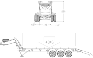 M747 KIT半挂车拖板车HG 拖头卡车拖斗 P806 恒冠 U.S