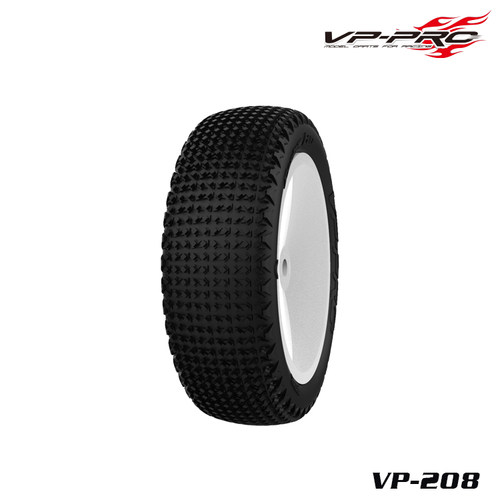VP-PRO新款1/10电越二驱前轮泥土轮胎 VP-208 RC模型车遥控车配件