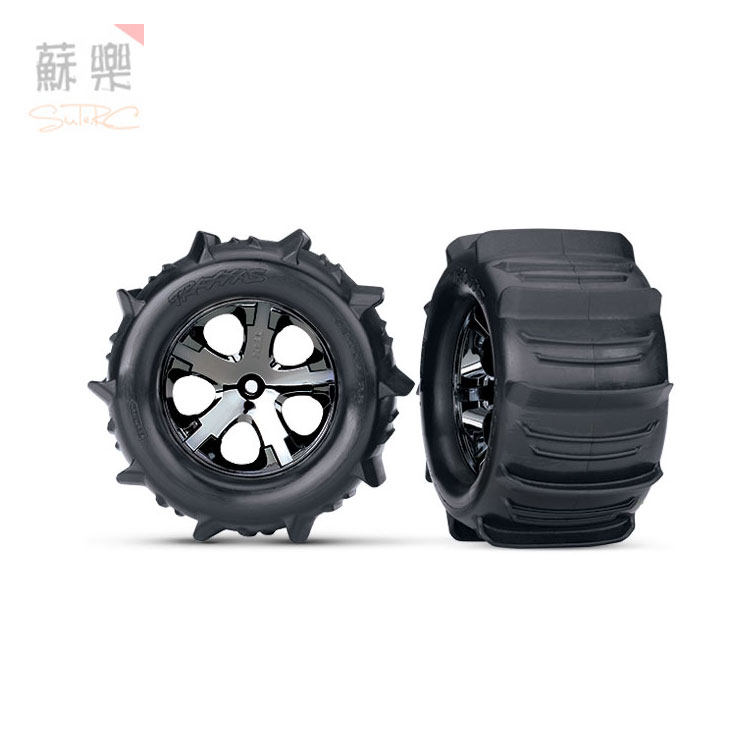 Traxxas 2.8挖沙轮胎 成品 后 1/10 Bigfoot/Stampede #3689