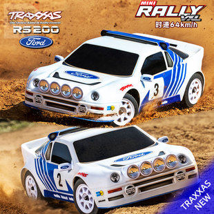 TRAXXAS Mini Rally Ford RS200仿真遥控电动四驱拉力车108046-1