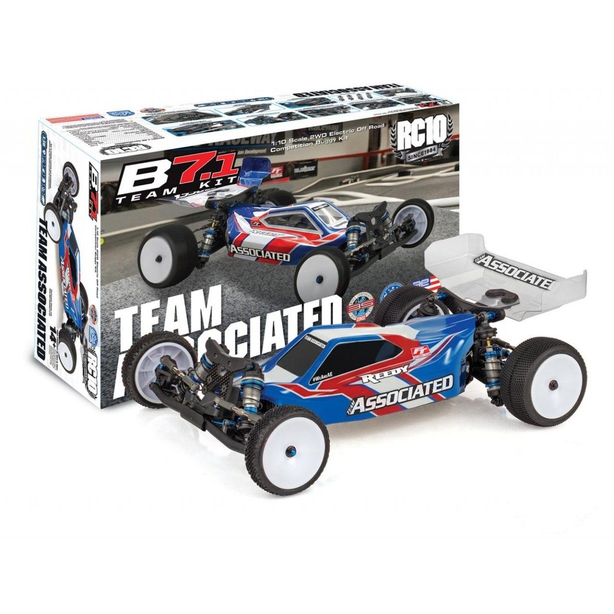 Team Associated 90046 RC10B7.1遥控电动越野车架Kit 两驱竞速