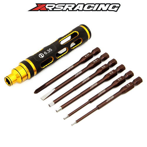 XRS 可替换手柄电动批头6.35MM接口 工具公制 内六角十字一字组合