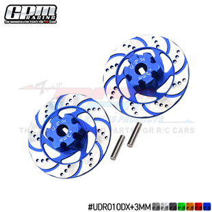 GPM TRAXXAS 1/7 UDR铝合金前后通用仿真刹车碟/银边款-对