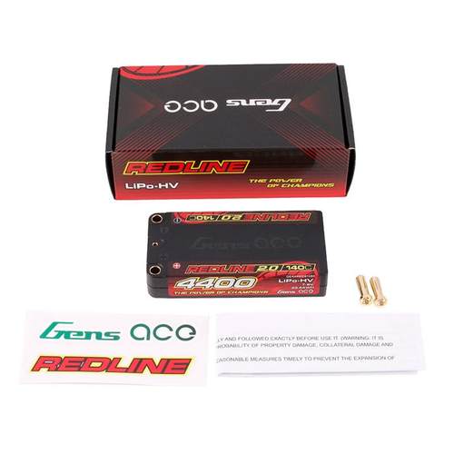 格氏ACE REDLINE 竞赛系列高压电池 短电4400mAh 140C 2S1P