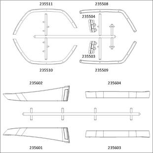 现货 CROSSRC EMO X4大豹子 攀爬车 轮眉套件 CS-97401291
