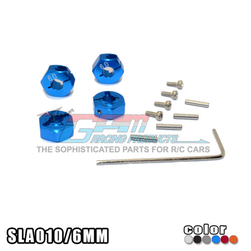 TRAXXAS SLASH 4X4铝合金接合器六角12x厚6x针2-4件装SLA010/6MM