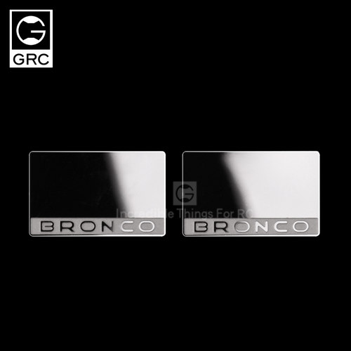 GRC TRX4 福特 后视镜片 T4 Bronco 高光镜面 镜面不锈钢后视镜