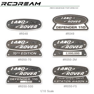 RCDream 1/10 Land Rover Defender仿真路虎卫士金属车标牌 TRX4