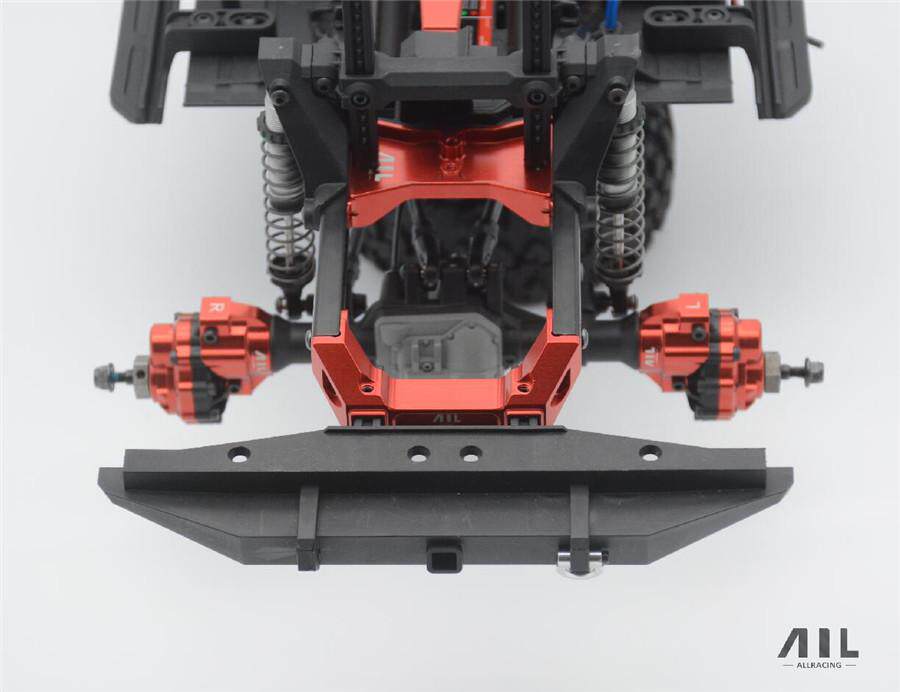 ALLRC TRAXXAS1|10 TRX4 등산 자동차 업그레이드 알루미늄 합금 후면 충돌 방지 마운트 금속 부품
