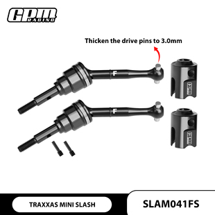 SLASH GPM TRAXXAS MINI 中碳合金鋼CVD前傳動軸 迷你死老鼠