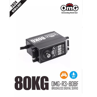 大扭力防水无刷数字舵机ARRMA 5大脚车SCX6 80KG RCOMG新品