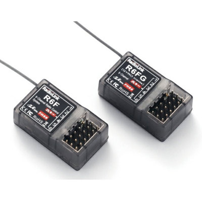 乐迪 Radiolink R6F普通接收 R6FG 6通道带陀螺枪控接收机 R7FG