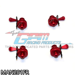 GPM FOR ARRMA 1/8 NERO 6S铝合金前后磁石壳柱-4件1套 MAN201FR