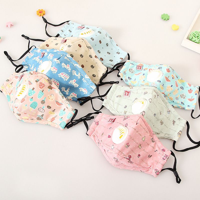 纯棉儿童口罩小孩专用防尘雾霾pm2.5可水洗学生防风保暖冬季男女