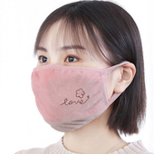 亲子绒布口罩女防寒春秋冬季 可清洗易呼吸防尘透气防风保暖口罩