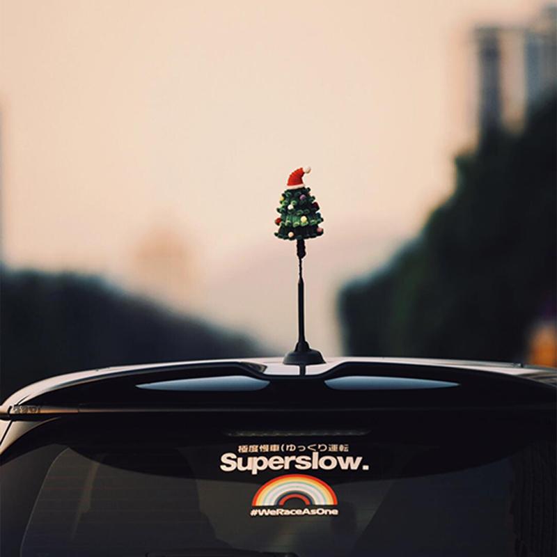 扭扭棒圣诞树diy汽车挂件