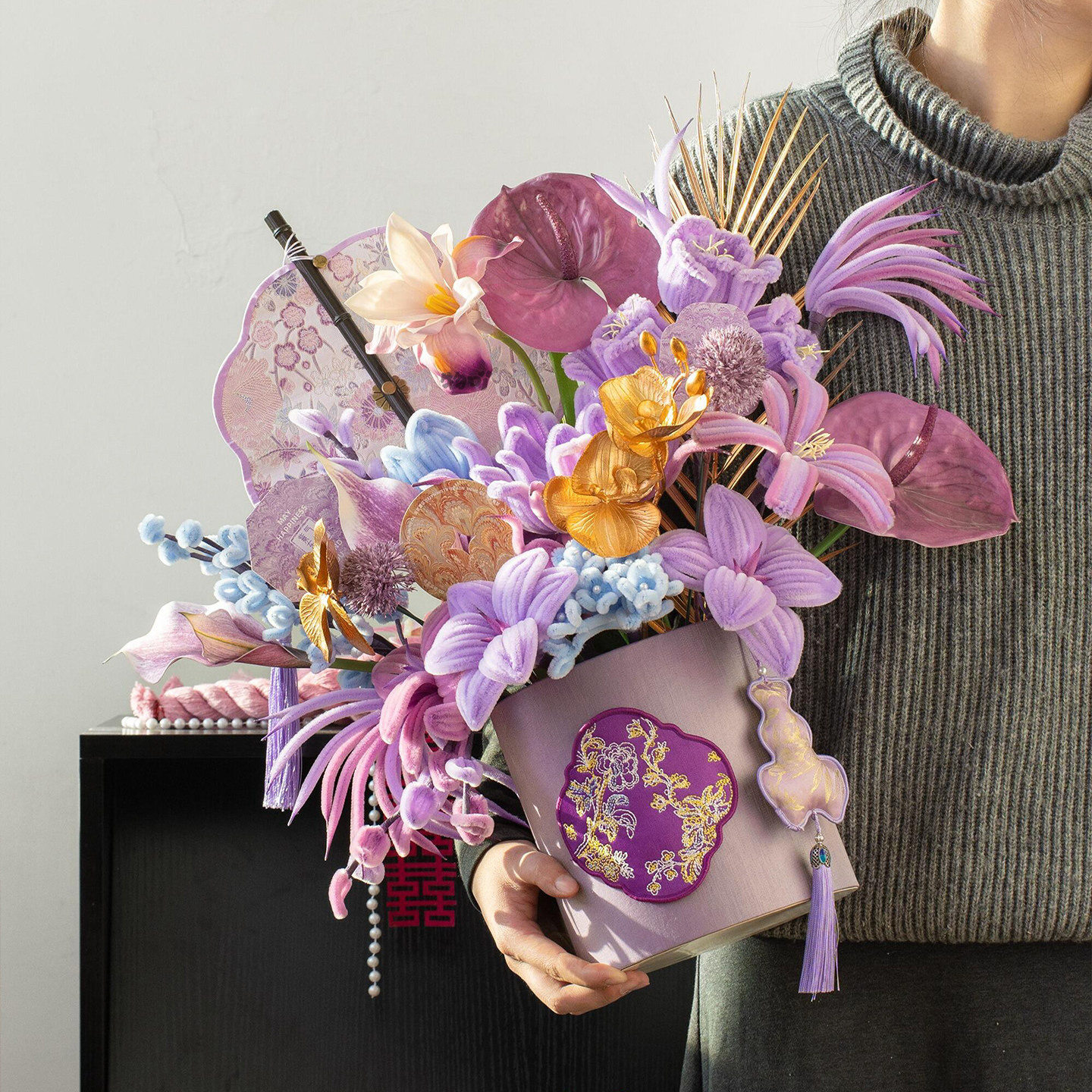 高级感扭扭棒福桶手工diy材料包桌摆抱抱桶创意布置实用新年礼物,节庆用品/礼品,创意礼盒/礼品套组,淘宝优惠券,粉丝福利购,淘宝优惠卷