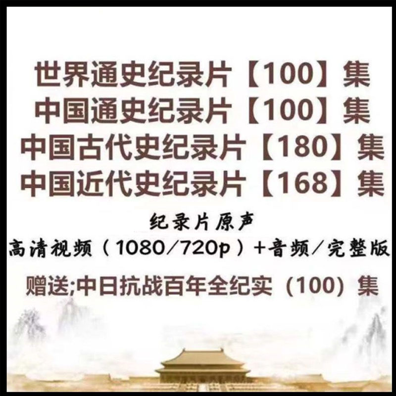 历史纪录片中华文明视频世界中国通史近代史古代史五千年中日抗战-封面