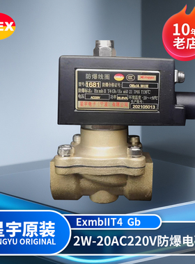 星宇电子原装正品 2W200-20AC220VDN20 常闭式二位二通防爆电磁阀