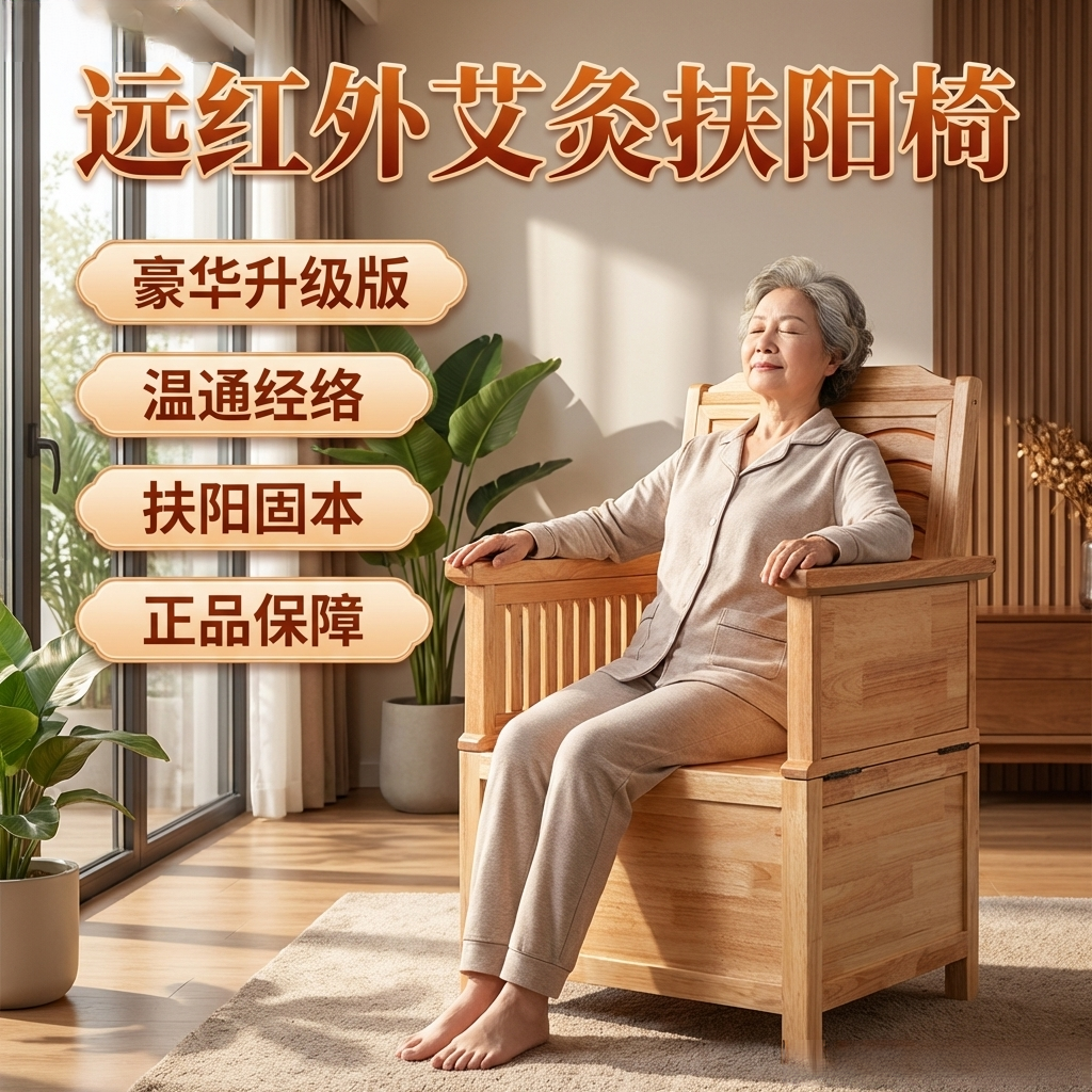 石墨烯远红外艾灸椅温通经络休闲熏蒸坐灸加热椅子家用扶阳固本