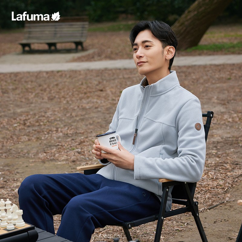 lafuma户外立领男秋冬抓绒衣