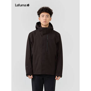 LAFUMA乐飞叶户外防泼水透湿夹克外套男士 秋冬三合一可拆卸两件套