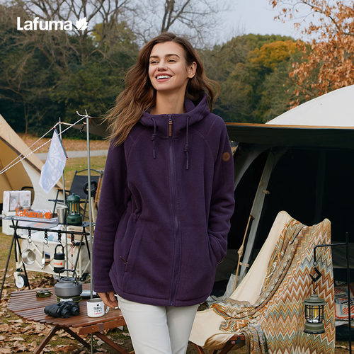 lafuma户外女加厚抓绒衣