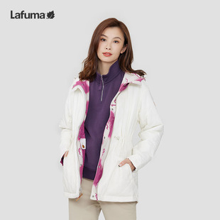 LAFUMA乐飞叶户外秋冬防泼水连帽棉服女双面穿棉衣外套LFJU4DM94