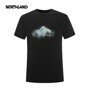 上衣NTSFH5493S 户外徒步登山短袖 商场同款 诺诗兰凉感T恤男25夏款