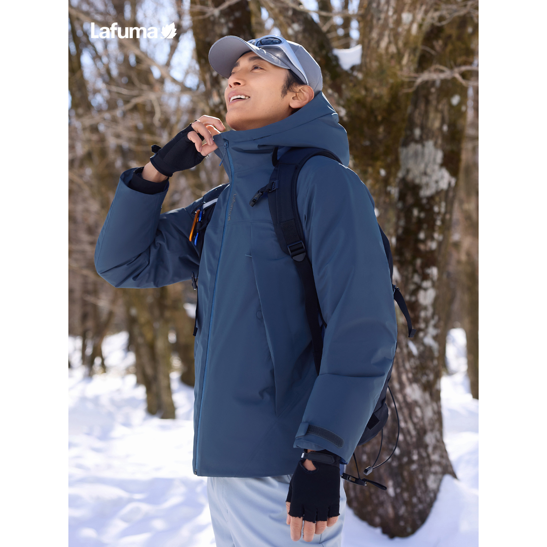 乐飞叶户外保暖连帽冲锋衣