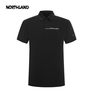 新户外凉感翻领半袖 商场同款 夏季 T恤男新款 NTSFH5290S 诺诗兰短袖