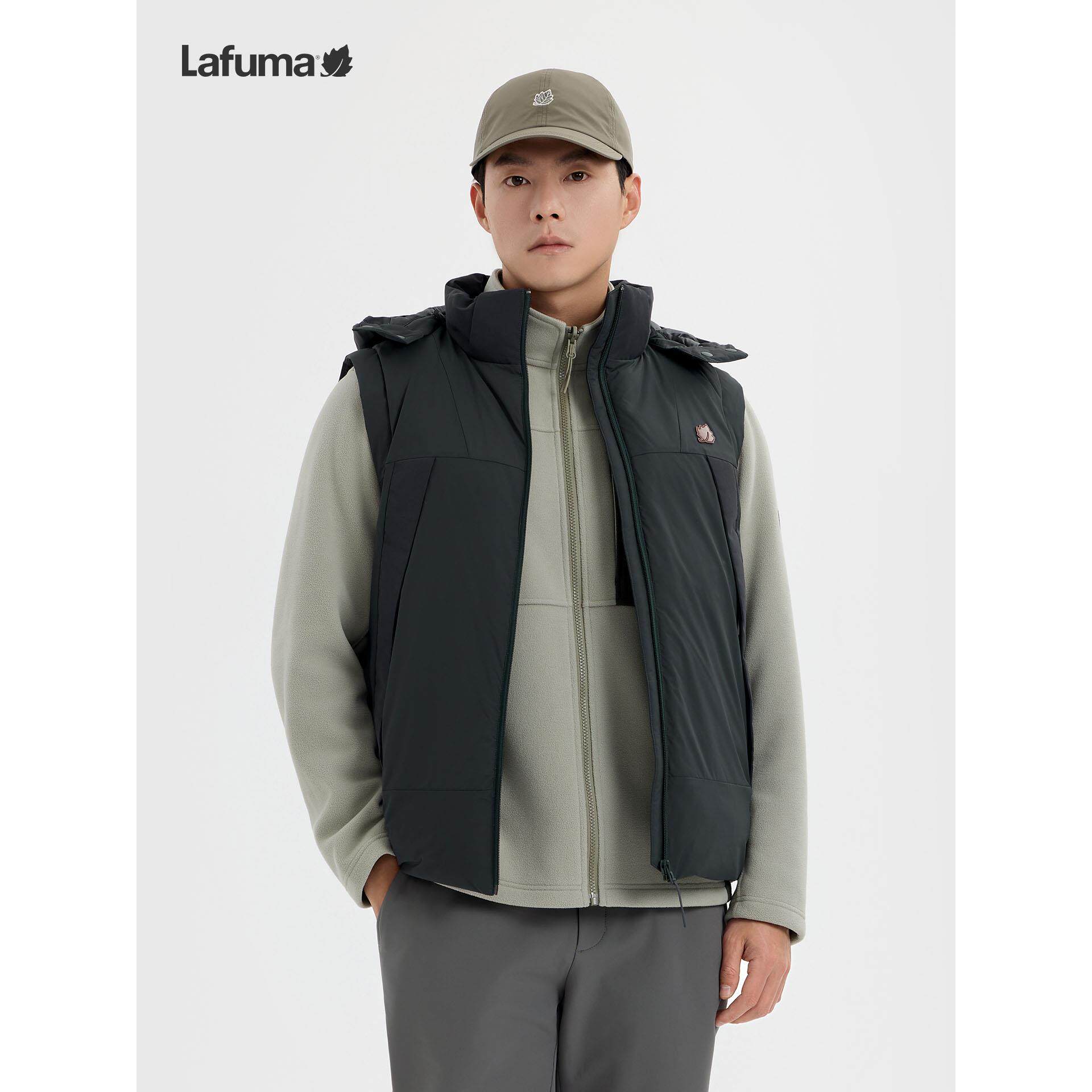 LAFUMA乐飞叶户外秋冬男士防泼水防风保暖羽绒马甲鹅绒背心外套