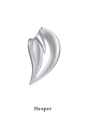 HESPER 丛生系列 「阔叶林」纯银镶嵌锆石耳环