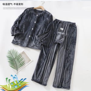 秋冬保暖长裤受伤骨折包扎卧床老人病人易穿易脱方便护理服拉链