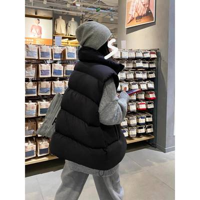 羽绒马甲女款2025新款外穿秋冬背心洋气时尚大码宽松马夹外套爆款