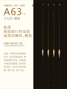 一良致钓阿卢A63芦苇浮漂鲫鱼鲤鱼综合鱼混养竞技黑坑高灵敏正品