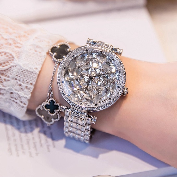 蒂玮娜满钻爆闪美人鱼手表女士