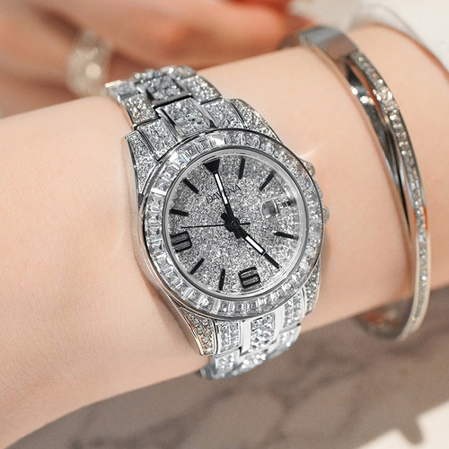 明星同款蒂玮娜满钻手表女士