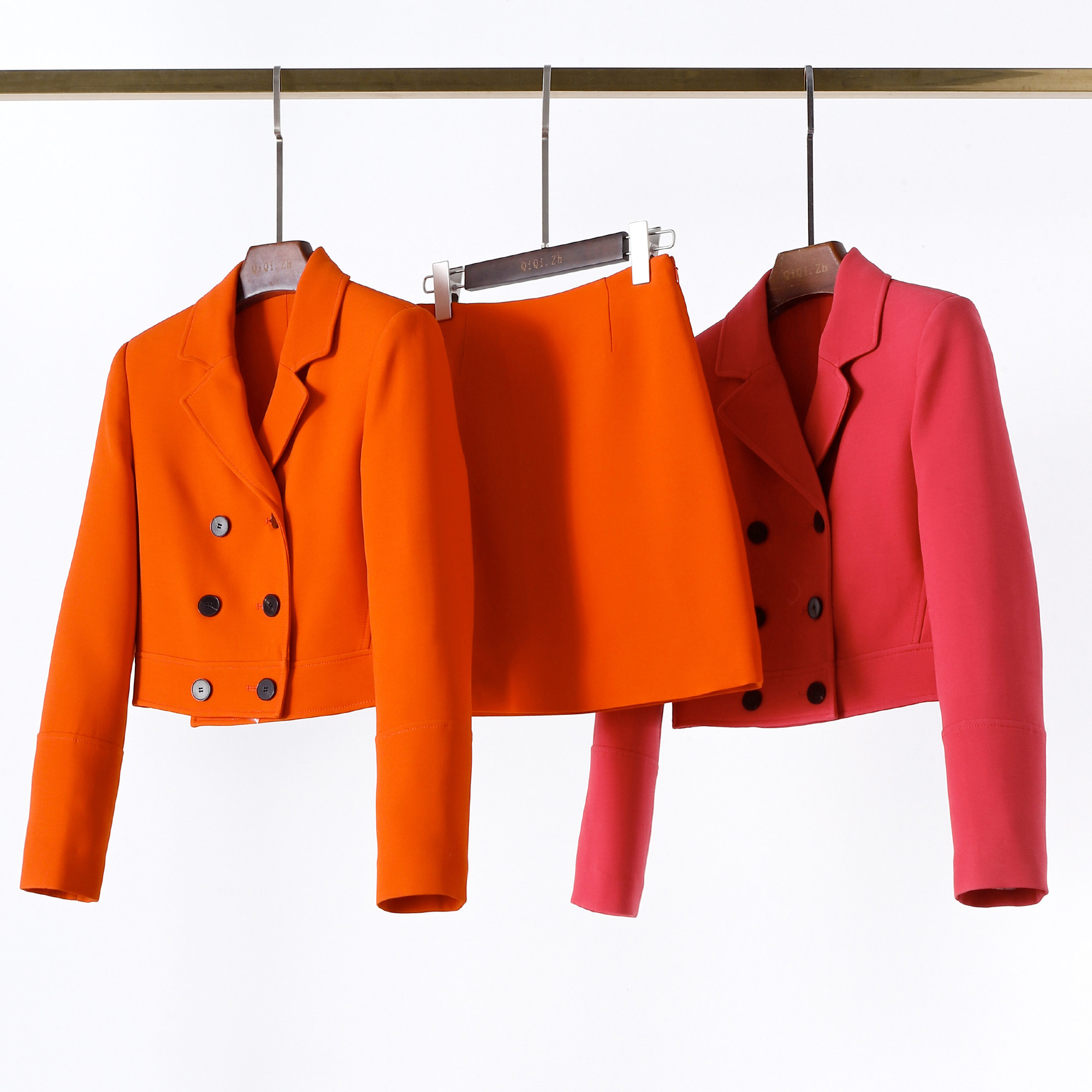 重磅真丝羊毛+桑蚕丝内里 西装领短外套修身半身裙丝毛套装,女装/女士精品,时尚套装,淘宝优惠券,粉丝福利购,淘宝优惠卷