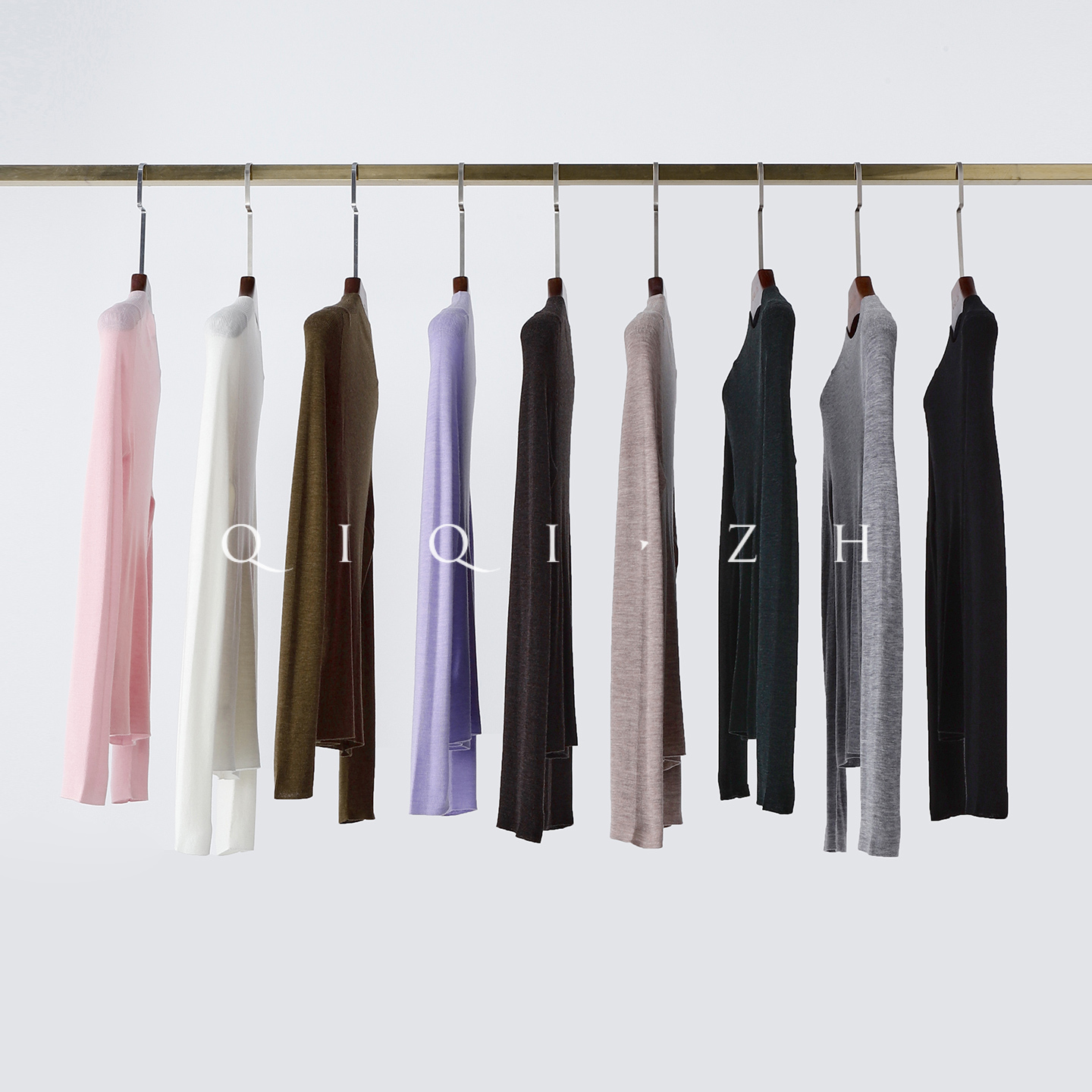 超细精纺羊毛高领针织打底衫