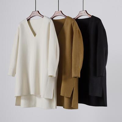 中长款羊绒上衣双面手缝外套