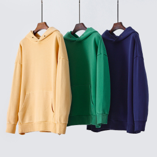 廓形休闲卫衣 双层连帽柔光棉宽松中长款 毛圈棉天花板 男女款